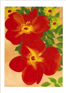 Austrian Copper Rose - notecard