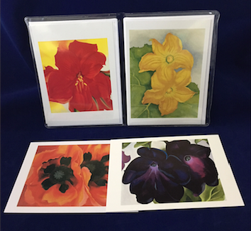 O'Keeffe "Flowers 1" notecard set