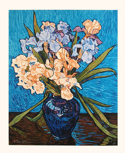 Iris Bouquet - Original Serigraph