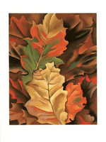 Autumn Leaves, Lake George, 1924 - Notecard