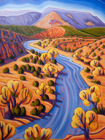 Autumn Chama River - canvas