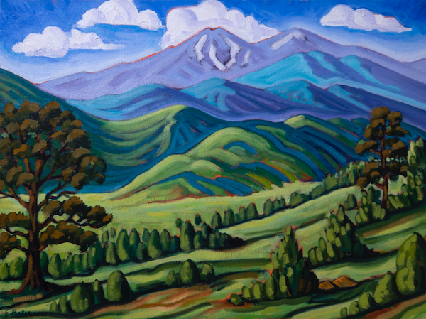 Long's Peak - canvas