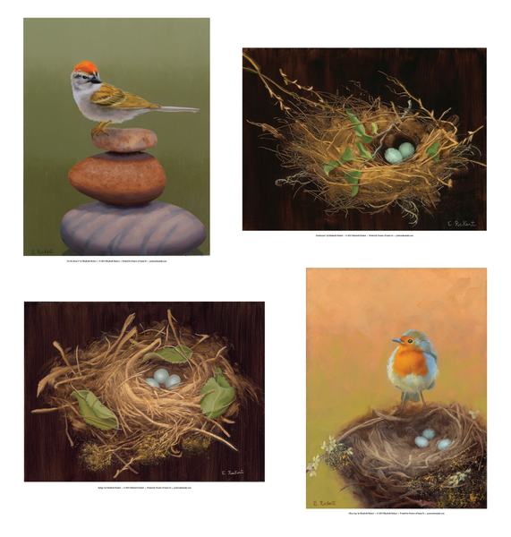 Bird Mini Print Set (4)