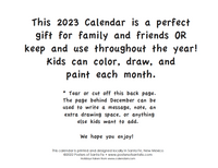 Calendar - Kids Create Your Own